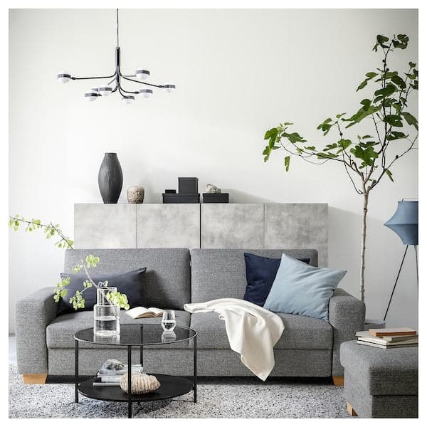 Ikea SÖRVALLEN 3 seater sofa - Lejde grey/black ,