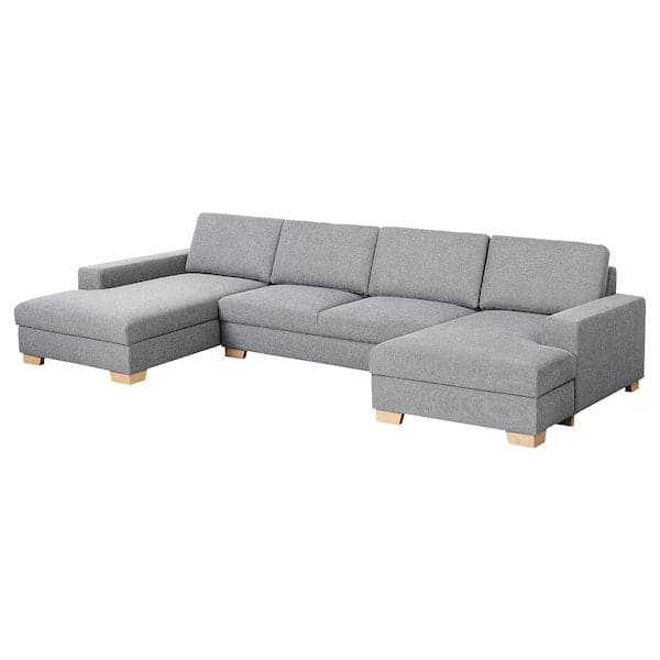 Ikea SÖRVALLEN 4 seater sofa with chaise-longue - Lejde grey/black ,