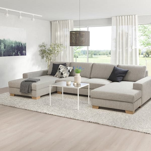 SÖRVALLEN - 4-seater sofa with chaise-longue , - best price from Maltashopper.com 79419410