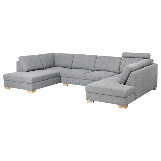 Ikea SÖRVALLEN 4 seater U-sofa - Lejde grey/black ,