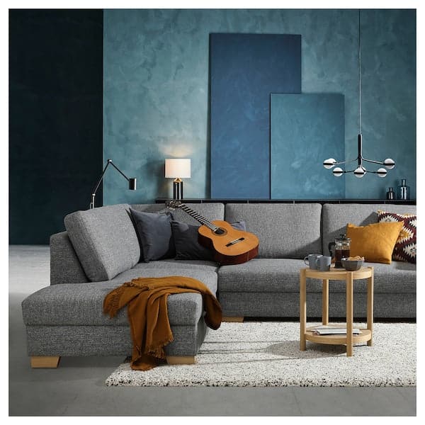 Ikea SÖRVALLEN 4 seater U-sofa - Lejde grey/black ,