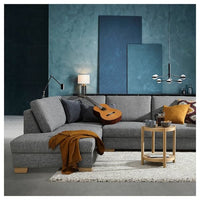 SÖRVALLEN 4 seater U-sofa - Lejde grey/black , - best price from Maltashopper.com 99304149