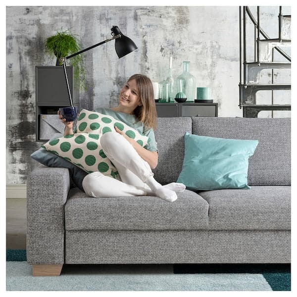 Ikea SÖRVALLEN 3-seater corner sofa - open terminal, right/Lejde grey/black ,