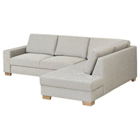 SÖRVALLEN 3-seater corner sofa - open terminal, right/Viarp beige/brown , - best price from Maltashopper.com 49419402