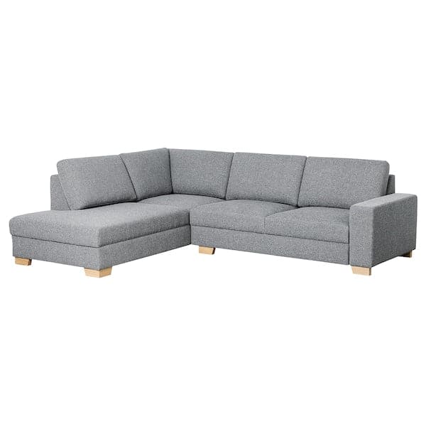 Ikea SÖRVALLEN 3-seater corner sofa - open terminal, left/Lejde grey/black ,