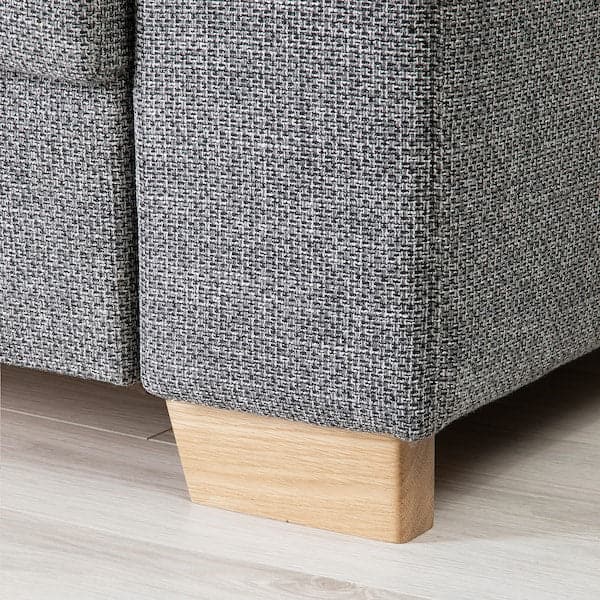 Ikea SÖRVALLEN 3-seater corner sofa - open terminal, left/Lejde grey/black ,