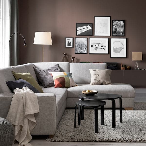 Ikea SÖRVALLEN 4-seater corner sofa - open terminal, right/Viarp beige/brown ,