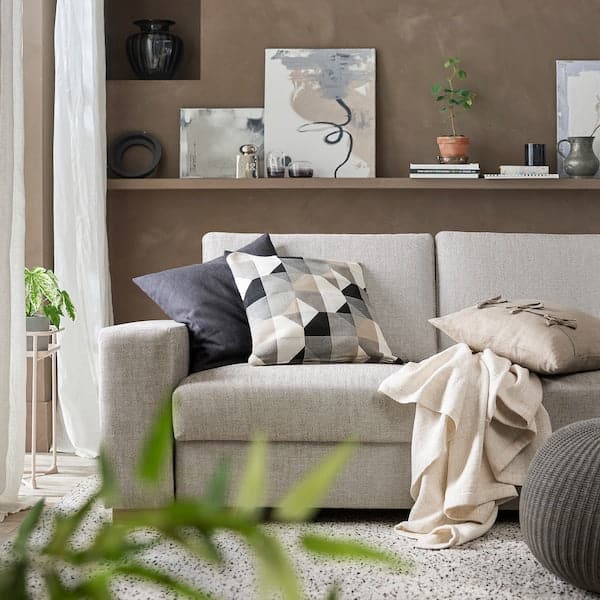 SÖRVALLEN 4-seater corner sofa - open terminal, right/Viarp beige/brown , - best price from Maltashopper.com 59419406