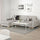 SÖRVALLEN 3 seater sofa bed/chaise-longue - left/Viarp beige/brown ,