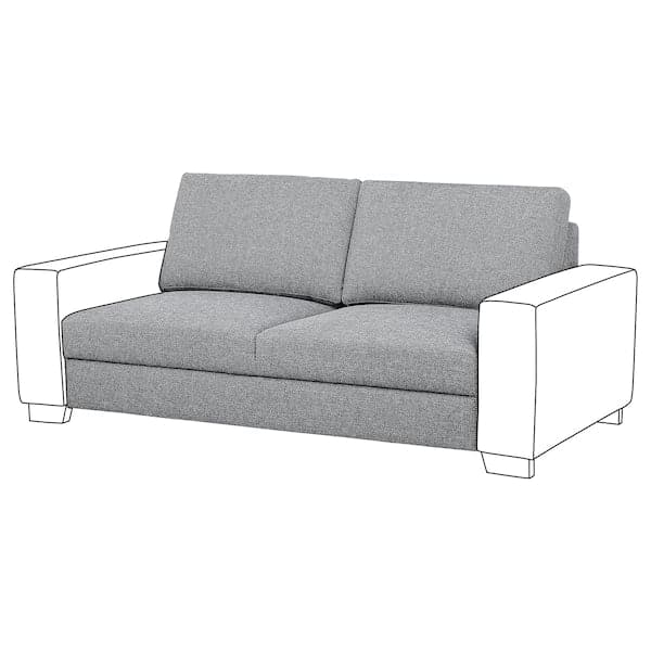 Ikea SÖRVALLEN 2-seater element - Lejde grey/black ,