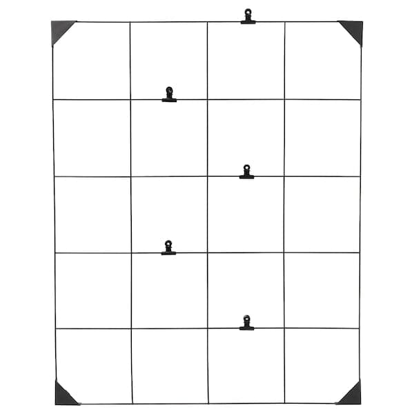 Ikea SÖSDALA - Memo board with clips, black, 60x75 cm