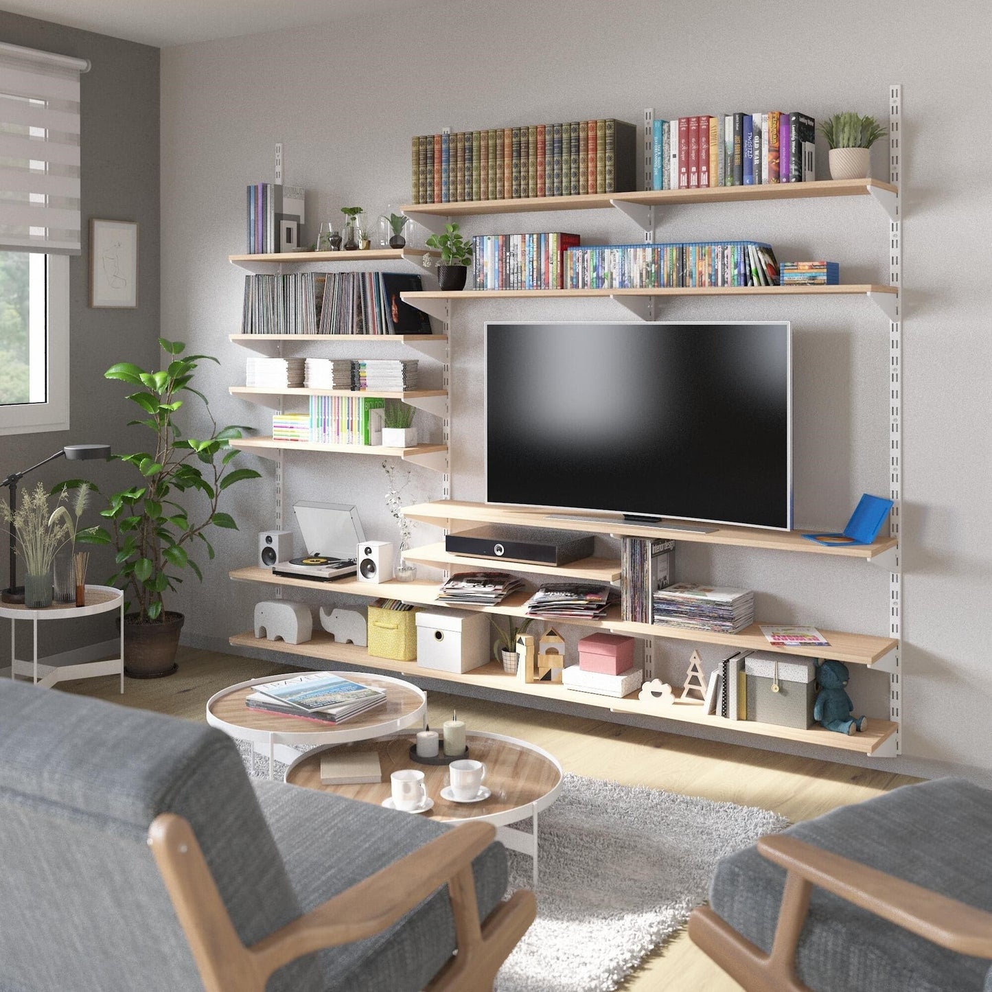DOUBLE RACK 200 CM WHITE SPACEO