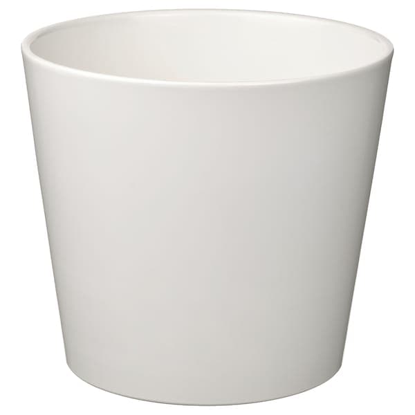 Ikea SOJABÖNA - Plant pot, white, 24 cm