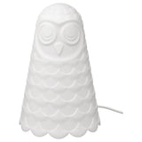 SOLBO LED table lamp, white/owl, 23 cm