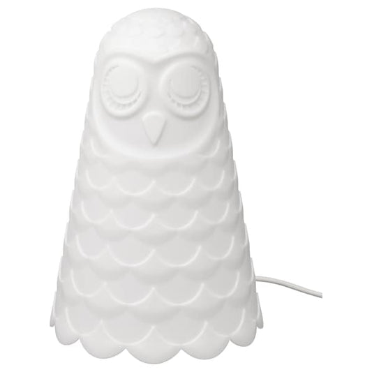 Ikea SOLBO LED table lamp - white/owl 23 cm , 23 cm