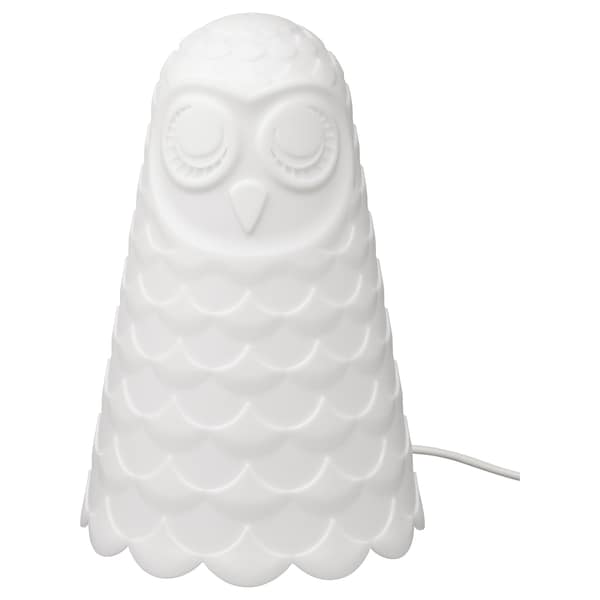 Ikea SOLBO LED table lamp - white/owl 23 cm , 23 cm