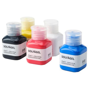 Ikea SOLFÅGEL - Acrylic paint, mixed colours, 375 ml