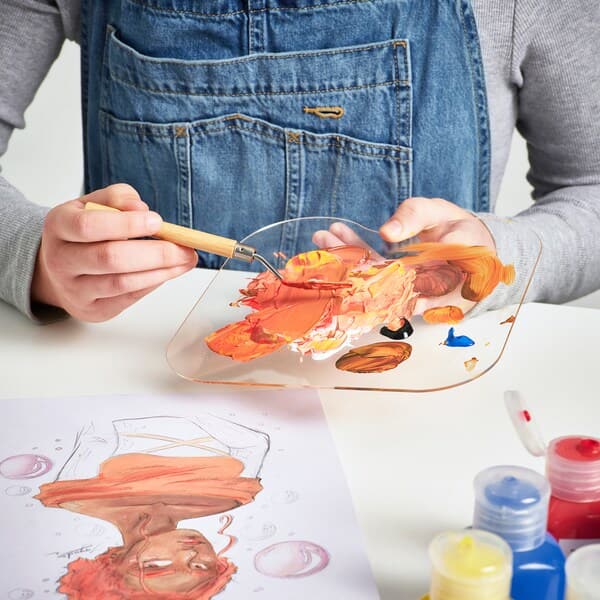 Ikea SOLFÅGEL - Acrylic paint, mixed colours, 375 ml