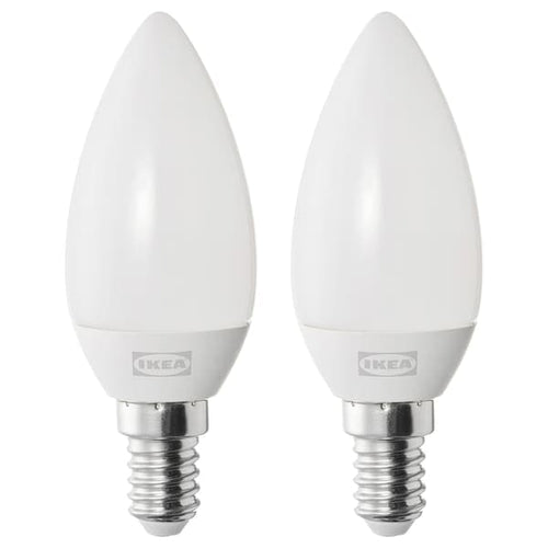 SOLHETTA - LED bulb E14 250 lumen, chandelier/opal white