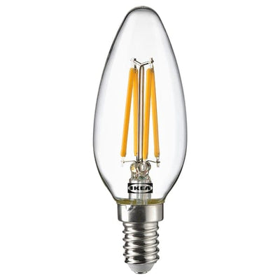 SOLHETTA LED bulb E14 250 lumens - candle/transparent , - best price from Maltashopper.com 60498761