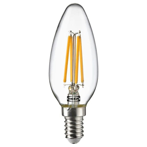 SOLHETTA LED bulb E14 250 lumens - candle/transparent ,