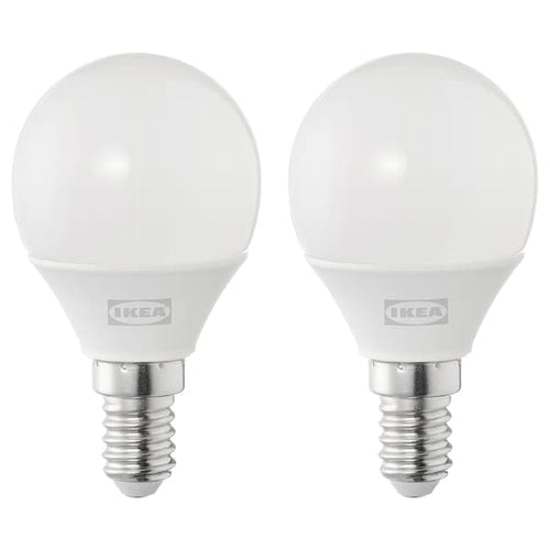 SOLHETTA - LED bulb E14 250 lumen, globe opal white