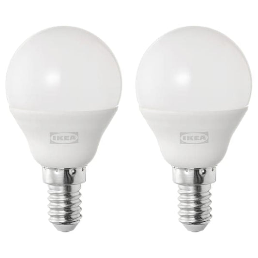 SOLHETTA - LED bulb E14 470 lumen, globe opal white - best price from Maltashopper.com 90498707
