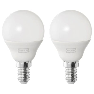 SOLHETTA - LED bulb E14 470 lumen, globe opal white, 4000 K - best price from Maltashopper.com 60510032