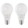 SOLHETTA LED bulb E27 806 lumen, globe opal white, 60 mm, 2 pack