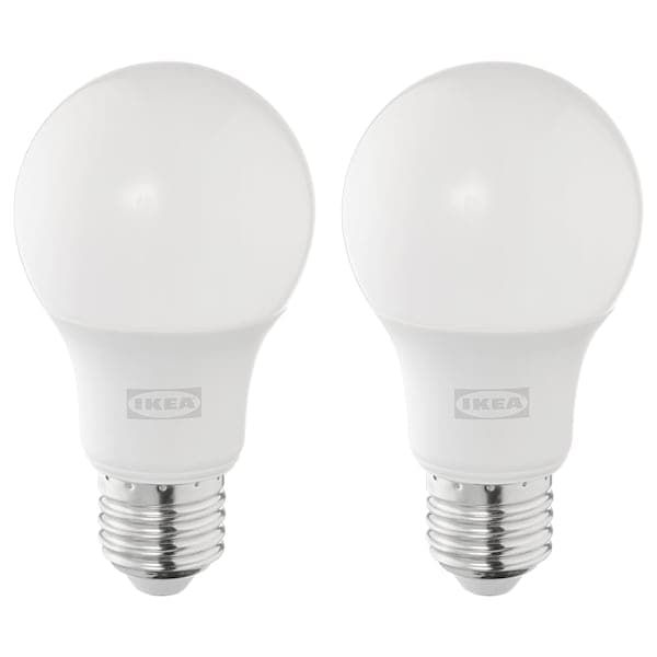 SOLHETTA - LED bulb E27 806 lumen, dimmable/globe opal white