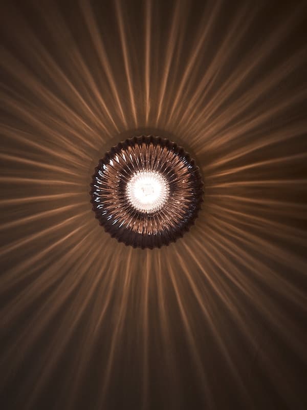 SOLKLINT - Wall lamp, wired-in installation, brass/grey clear glass - best price from Maltashopper.com 30472022
