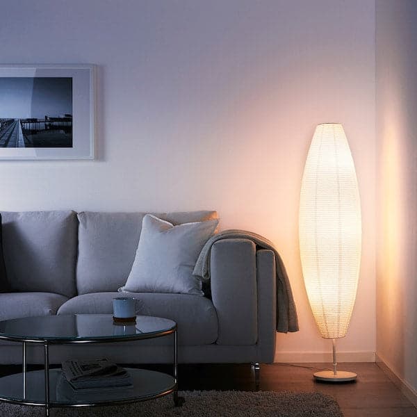 SOLLEFTEÅ Floor lamp - white oval , - best price from Maltashopper.com 40300110