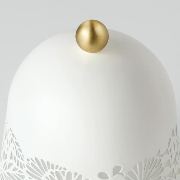 SOLSKUR LED table lamp - white/brass - best price from Maltashopper.com 10424517