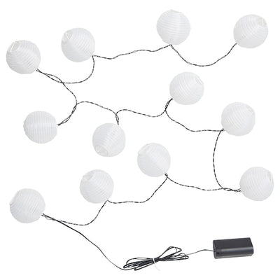SOLVINDEN - LED lighting 12 lights, outdoor/battery-operated white - best price from Maltashopper.com 60575981