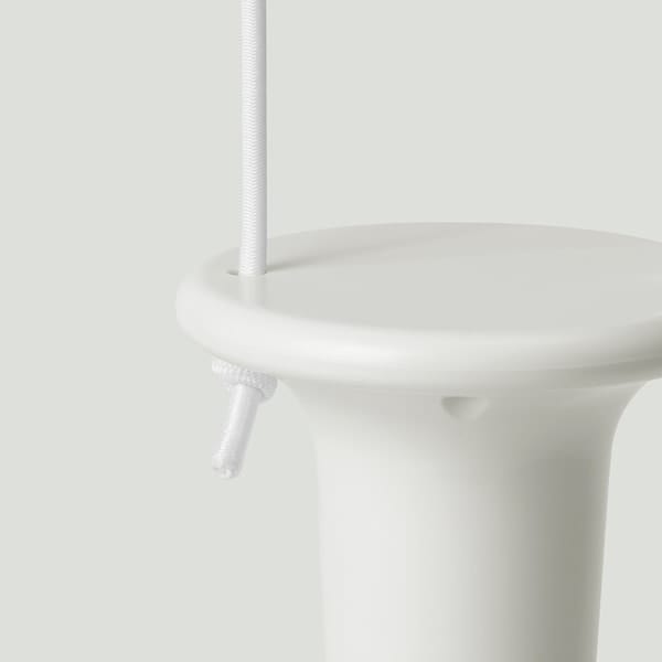 Ikea SOLVINDEN - LED table lamp, battery-operated outdoor/cone-shaped white, 26 cm