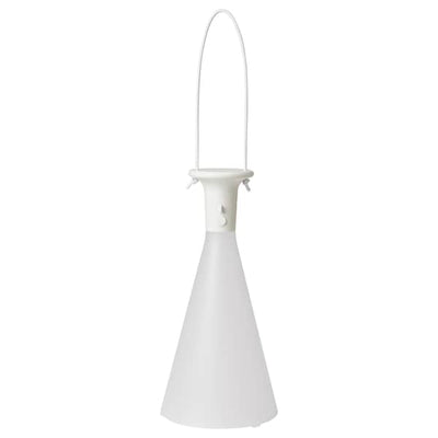 SOLVINDEN - LED table lamp, battery-operated, outdoor/conical white,26 cm - best price from Maltashopper.com 70571888