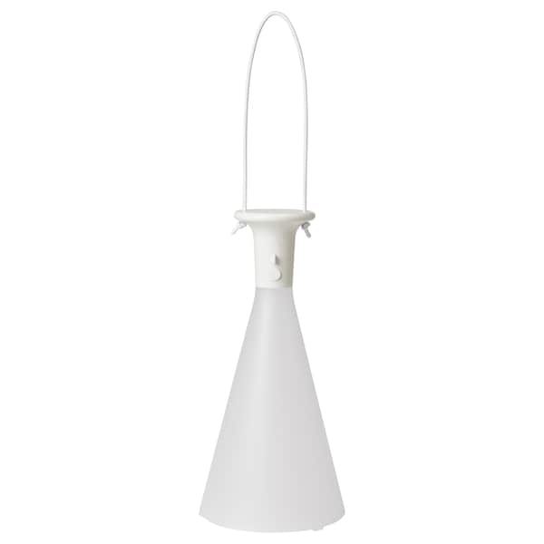 Ikea SOLVINDEN - LED table lamp, battery-operated outdoor/cone-shaped white, 26 cm