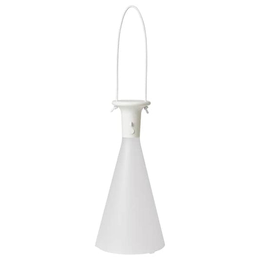 Ikea SOLVINDEN - LED table lamp, battery-operated outdoor/cone-shaped white, 26 cm