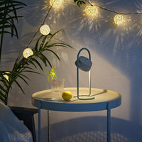 SOLVINDEN - LED table lamp, battery-powered/outdoor green,29 cm - best price from Maltashopper.com 80571897