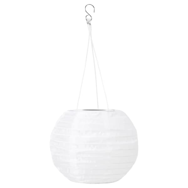 SOLVINDEN - LED energy sol pendant lamp, outdoor/white globe,22 cm - best price from Maltashopper.com 00513670