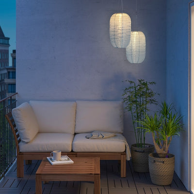 SOLVINDEN - LED energy sol pendant lamp, outdoor/ovale blue,26 cm - best price from Maltashopper.com 60513950