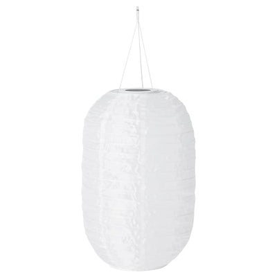 SOLVINDEN - LED energy sol pendant lamp, outdoor/ovale white,26 cm - best price from Maltashopper.com 60514493
