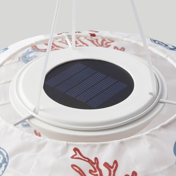SOLVINDEN - LED energy sol pendant lamp, outdoor oval/ coral motif,33 cm - best price from Maltashopper.com 30514499