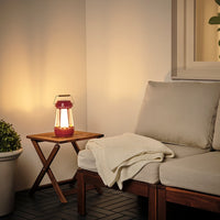 SOLVINDEN - Solar powered LED table lamp, home/red,25 cm - best price from Maltashopper.com 80514595