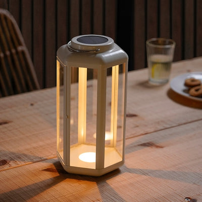 SOLVINDEN - Solar powered LED table lamp, lantern/beige,28 cm - best price from Maltashopper.com 60514577
