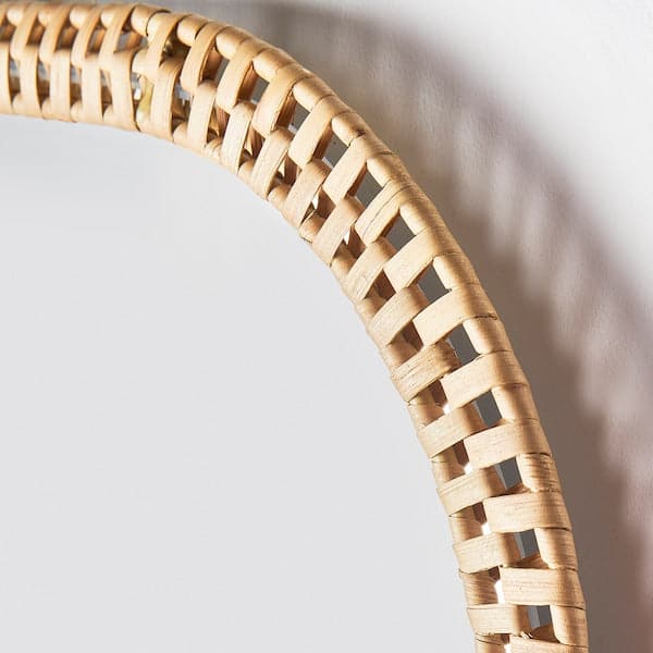 SOMMARBO - Mirror, rattan, 53x76 cm - best price from Maltashopper.com 60516802