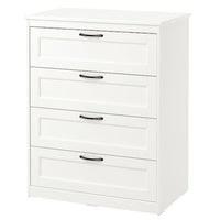 SONGESAND - Chest of 4 drawers, white, 82x104 cm - best price from Maltashopper.com 10366777