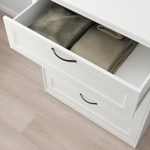 Ikea SONGESAND - Chest of 4 drawers, white, 82x104 cm