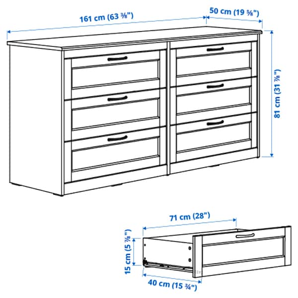 Songesand white deals dresser