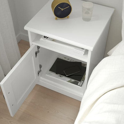 SONGESAND - Bedside table, white, 42x40 cm - best price from Maltashopper.com 30367441
